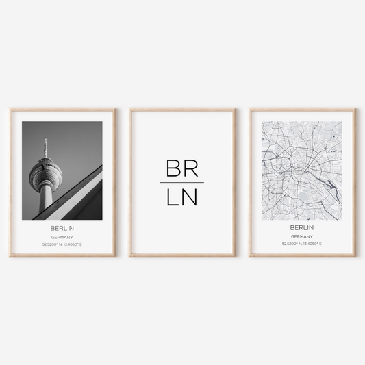 Berlin 3 Posters 50x70cm