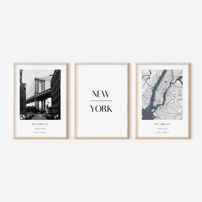 New York 3 Affiches 50x70cm