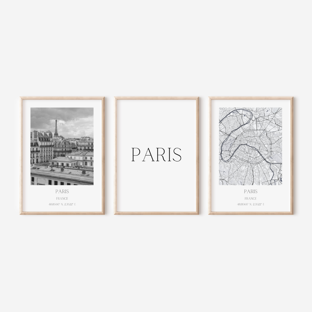 Paris 3 Poster 50x70cm