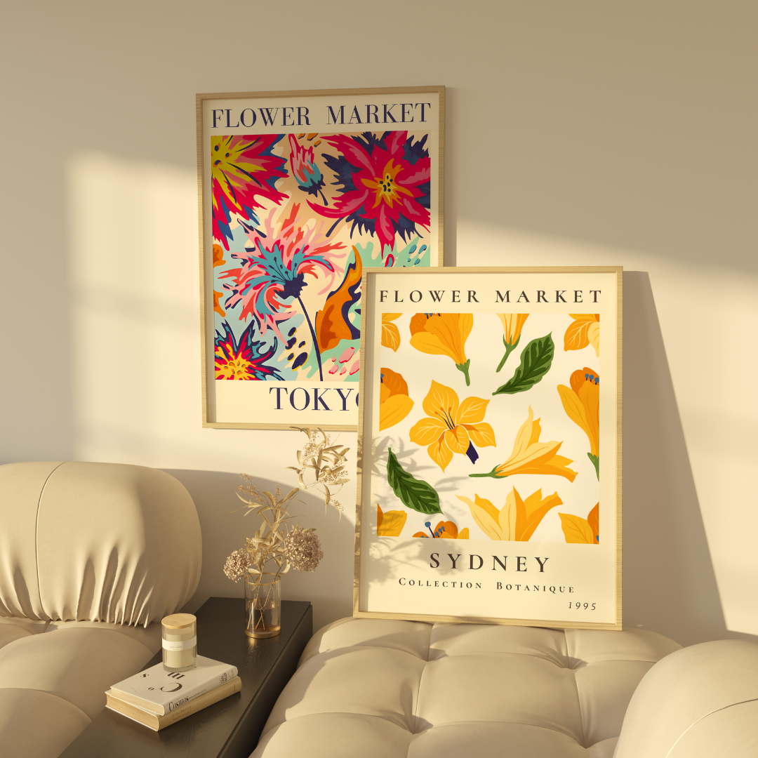 Flower Market 3 Affiches 50x70cm