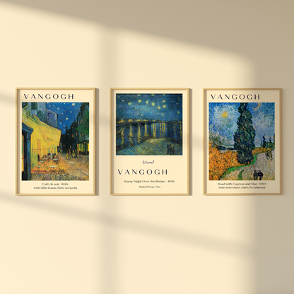 Van Gogh 3 Posters 50x70cm