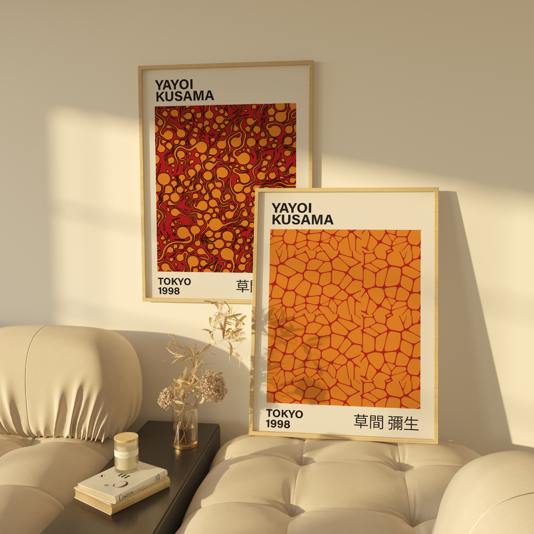 Yayoi Kusama 3 Posters 50x70cm