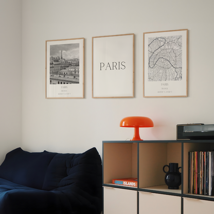 Paris 3 Posters 50x70cm