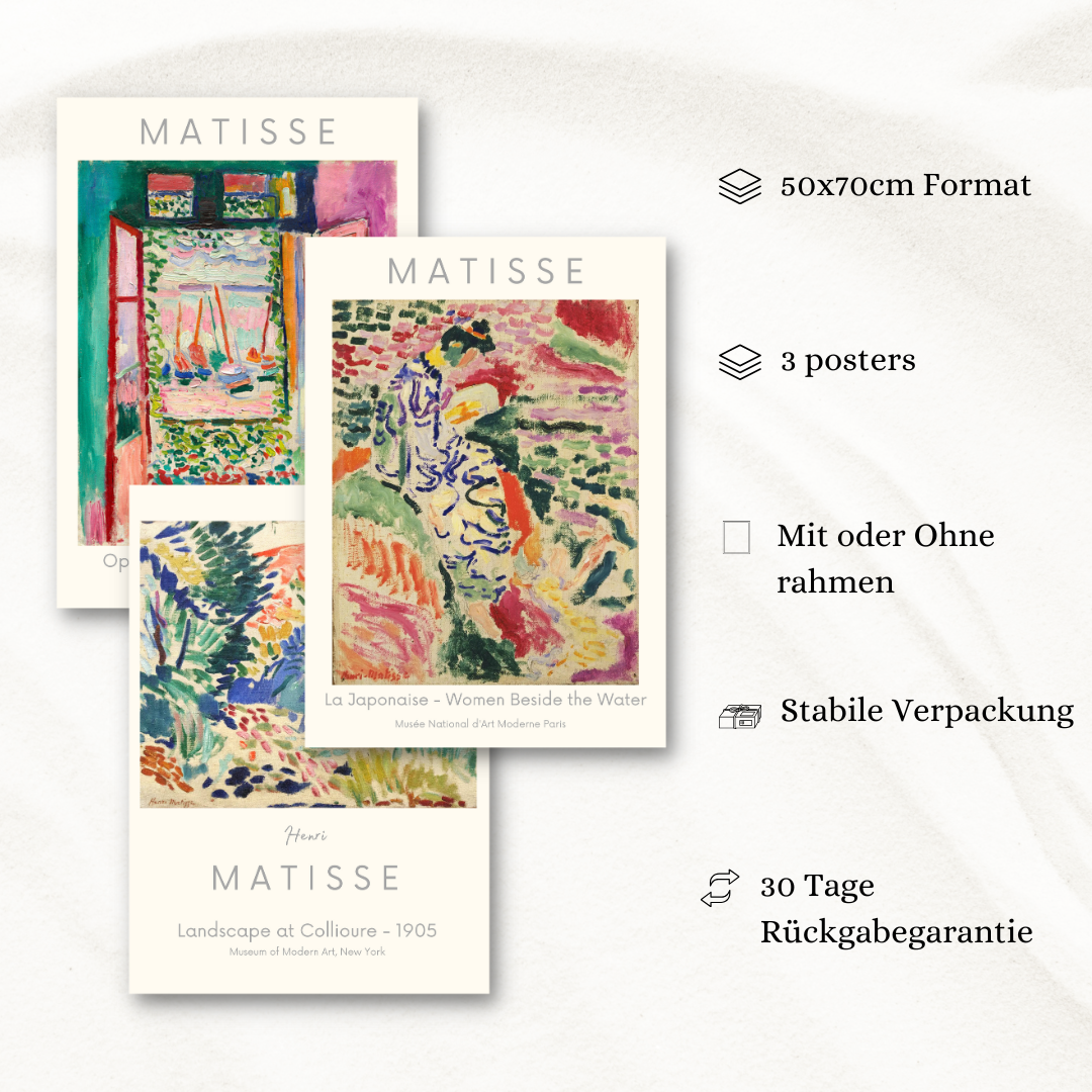 Matisse 3 Affiches 50x70cm