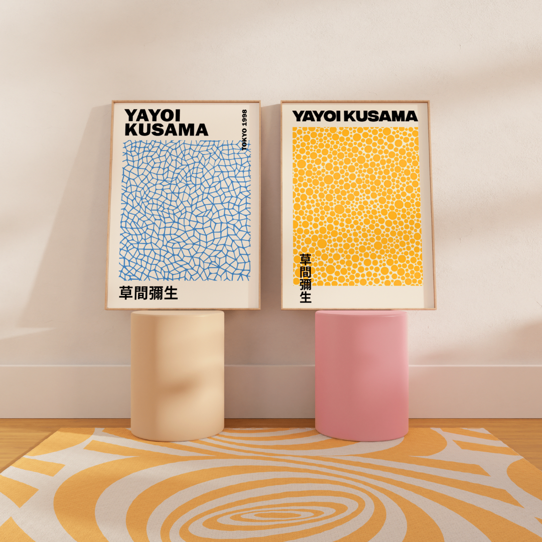 Yayoi Kusama 3 Posters 50x70cm 