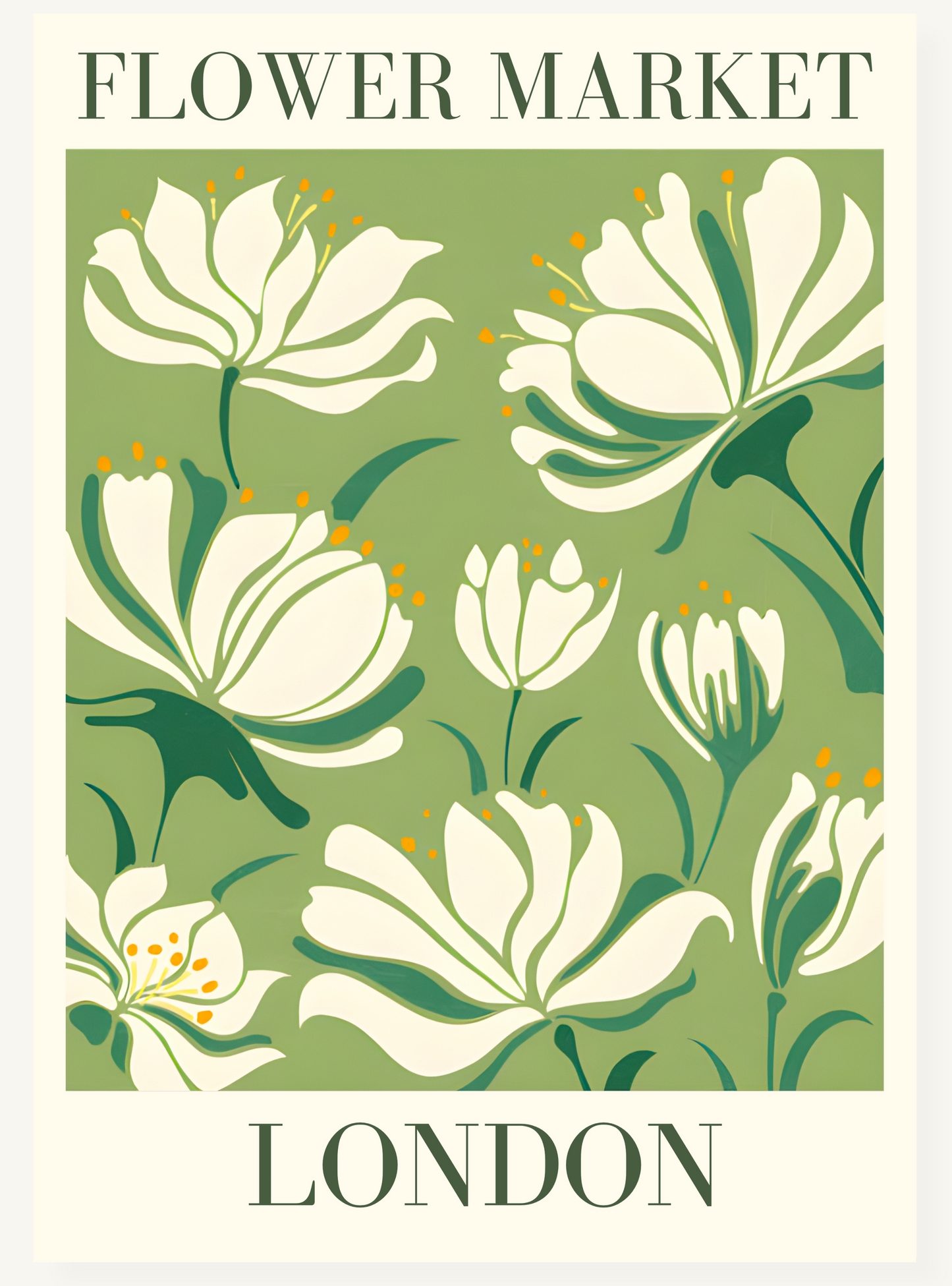 Flower Market Poster
