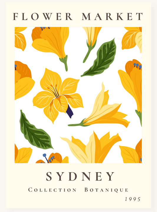 Flower Market Poster
